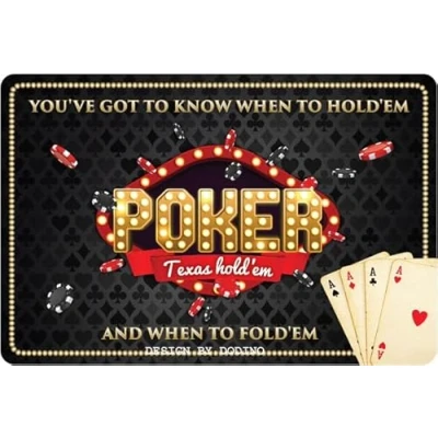 Abbildung von DODINO 20x30cm blechschilder POKER Fan Deko Chill Lounge Schild Garten Metallschilder vintage Geschenk Idee für besondere Menschen