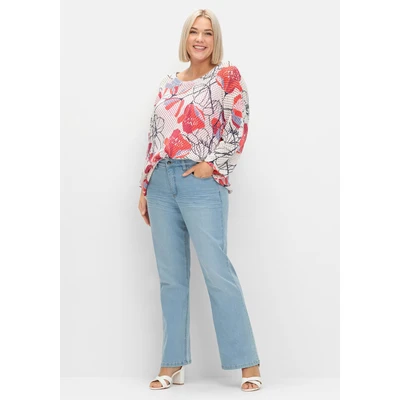 Abbildung von Sheego Jeans Bootcut, Damen, Größe: 48, Light blue denim