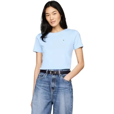 Abbildung von Tommy Hilfiger NEW SLIM CODY Tshirt print, Damen, Größe: XXL, Vessel blue