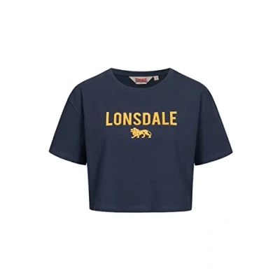 Abbildung von Lonsdale Women&#039;s Moira T Shirt, Navy/Orange, M