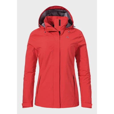 Abbildung von Schöffel Gmund Regenjacke / wasserabweisende Jacke, Damen, Größe: 48, Rot
