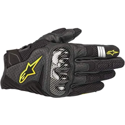 Abbildung von Alpinestars SMX 1 Air V2 Gloves Black/Red Fluorescent 2XL Motorradhandschuhe