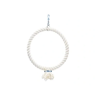 Abbildung von Nobby Cage Toy, Kletterring aus Baumwolle weiß mittel; 29 cm