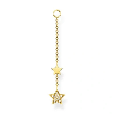 Abbildung von Thomas Sabo Damen Ohrring Anhänger Sterne gold, 925 Sterlingsilber