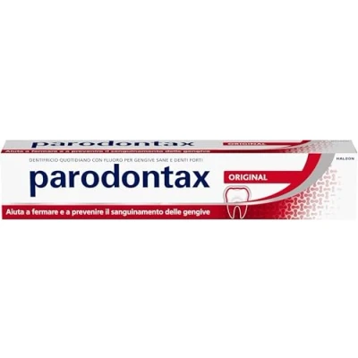 Abbildung von Parodontax Original Zahnpasta für gesundes Zahnfleisch und starke Zähne, täglicher Gebrauch, frischer Atem, verbesserter Geschmack, 75 ml