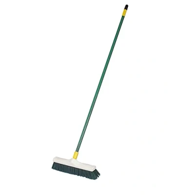 Abbildung von Kerbl Gartenbesen mit leichtem Metallstiel Grün 40cm