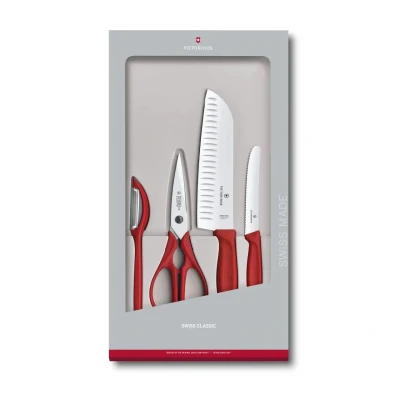 Abbildung von Victorinox Swiss Classic Küchengarnitur 4 tlg. Rot