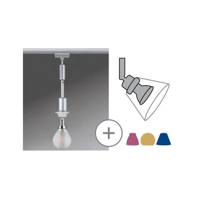 Abbildung von Paulmann Deckenleuchte URail Pendel DecoSystems Basic E14 max. 20W dimmbar 230V, ohne Leuchtmittel, Einzelspot,