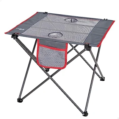Abbildung von AKTIVE Faltbarer Campingtisch aus Polyester, Maße 62 x 50 cm, Ultraleicht, bequem und leicht zu transportieren, kompakt, Campingtisch, tragbarer Klapptisch, Picknicktisch (63026)