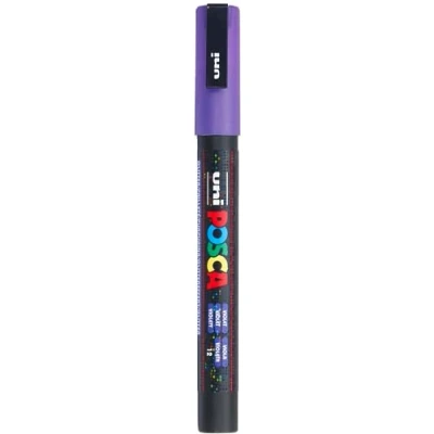 Abbildung von Uni Ball Fasermaler Posca PC 3M 0,9 1,3mm Glitter violett