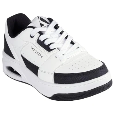 Abbildung von Skechers Damen UNO Court Courted Style Sneaker, weiß, 41 EU