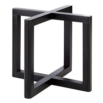 Abbildung von APS 33281 WOOD Akazienholz Buffet Ständer, 20 x 17, 5 cm, Schwarz