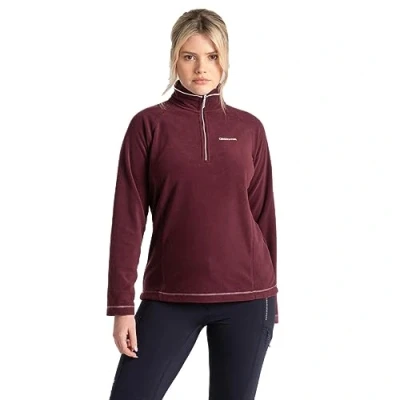 Abbildung von Craghoppers Miska V Half Zip Damen Fleecejacke, Dunkelviolett, 36