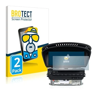 Abbildung von BROTECT Entspiegelungs Schutzfolie für BMW 3 E93 2011 CIC professional navigation (2 Stück) Matte Displayschutz Folie, Anti Reflex, Fingerprint