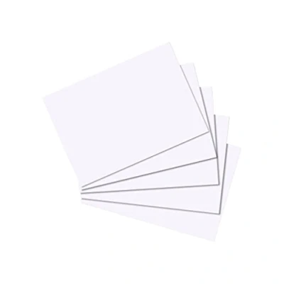 Abbildung von Herlitz 1150507 Karteikarten, A5, Weiß, Blanko, A7 / 800 Karten, 100 Stück