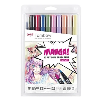 Abbildung von Tombow Manga Shojo dual brush pen 10pcs