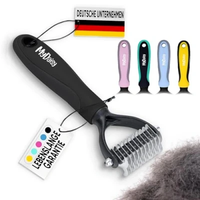 Abbildung von MYDAISY Hundebürste &amp; Katzenbürste für Mittel Langhaar