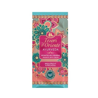 Abbildung von TESORI D’ORIENTE Badesachet &#039;Ayurveda&#039; Aromatisches Cremebad mit Amla Frucht und Patchouli zur Körperpflege Wellness Ritual für Körper &amp; Sinne 40ml