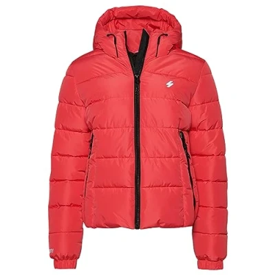 Abbildung von Superdry Spirit Puffer Winterjacke, Damen, Größe: 44, Active pink