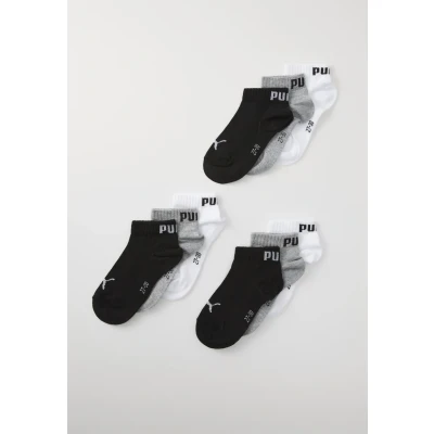 Abbildung von Puma KIDS Plain Quarter Unisex 9 PACK Socken für Kinder, Größe: 27 30, Grey/white/black
