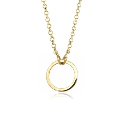 Abbildung von Elli Kette mit Anhänger Charmträger 925 Sterling Silber vergoldet,