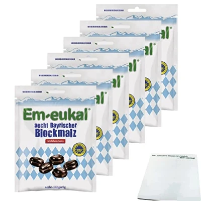 Abbildung von Em eukal aecht Bayrischer Blockmalz Malzbonbons 6er Pack (6x100g Packung) + usy Block