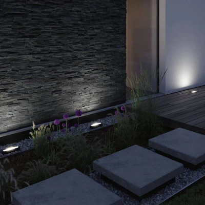 Abbildung von Paulmann LED Gartenstrahler &quot;Plug &amp; Shine Wandfluter Ito Einzelleuchte IP67 3000K 6,1W Anthrazit&quot;, 1 flammig