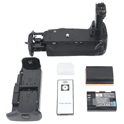 Abbildung von DSTE® Infrarot Fernbedienung Batterie Griff für Canon EOS 6D DSLR Digital Kamera als BG E13 mit (2 packung) LP E6