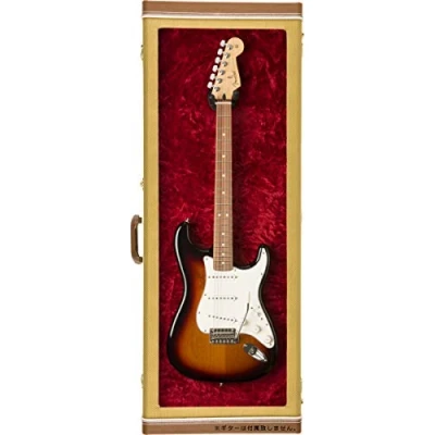 Abbildung von Fender® »GUITAR DISPLAY Case TWEED« Show für E Gitarre Mit Sichtfenster Farbe: Tweed / Plüsch Innenfutter in rot