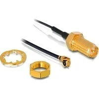 Abbildung von RP SMA Buchse zum Einbau &gt; MHF/U.FL Stecker, Adapter