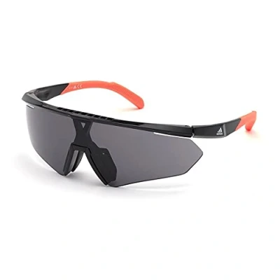 Abbildung von Adidas Sport Herren SP0027 01A Gläser SONNENBRILLEN Plastik Schwarz klar Grau Maske Normal