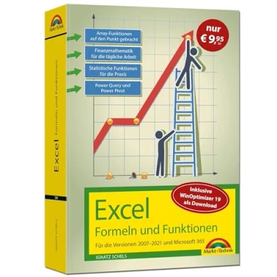 Abbildung von Excel Formeln und Funktionen Für 2021 365, 2019, 2016, 2013, 2010 2007: Sonderausgabe inkl. WinOptimizer 19 neueste Version. Topseller Vorauflage: die Versionen 2007 bis