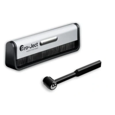 Abbildung von Pro Ject Cleaning Set Basic, Kohlefaser Reinigungsbürste für Schallplatten und Carbon Nadelbürste
