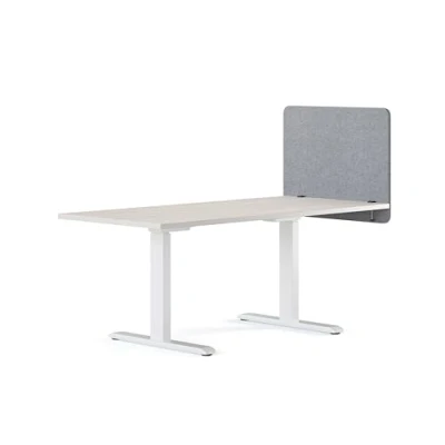 Abbildung von RICOO Akustik Trennwand für Schreibtisch ZAP0760 G 75 x 60 2 cm Filz Grau Büro Home Office Pinnwand Schall und Sichtschutz