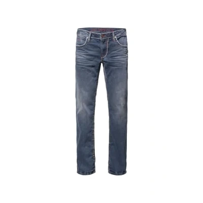 Abbildung von Camp David Vintagewaschung UND Breiten NÄHTEN Jeans Straight Leg, Herren, Größe: 33xL30, Old blue used