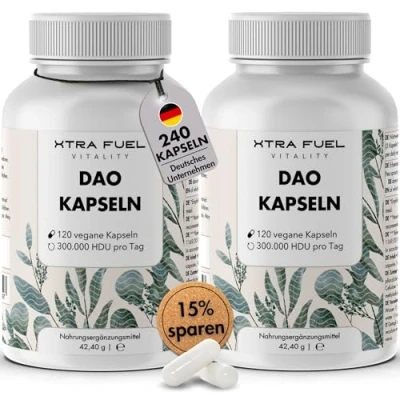 Abbildung von DAO DiAminOxidase 300.000 HDU Kapseln von XTRA FUEL 240 St