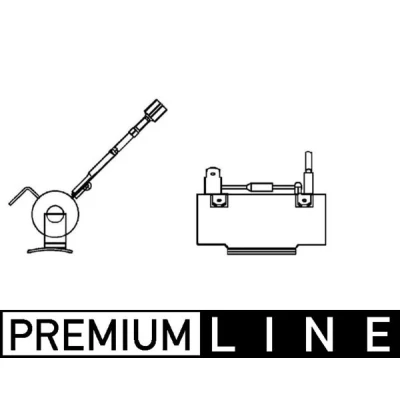 Abbildung von MAHLE ORIGINAL ABR 80 000P Widerstand, Innenraumgebläse