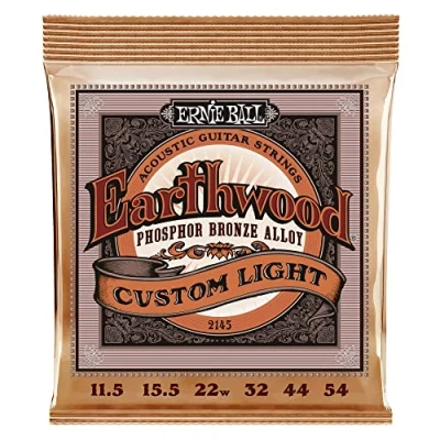 Abbildung von Ernie Ball Earthwood Custom Light Akustik Gitarrensaiten, Phosphor Bronze, Stärke 11.554