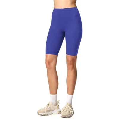Abbildung von Merry Style Damen Sport Leggings kurz Sportleggings Radlerhose Sporthose aus Viskose MS10 145 (Kobalt, S)