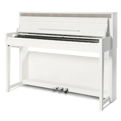 Abbildung von Fame DP 6500K E Piano mit präziser Hammermechanik, anschlagdynamischen 88 Tasten, perfekter Klavierklang, 40 Orchesterklangfarben, 256 fache Polyphonie, wertiges Gehäuse Deckel, Digital
