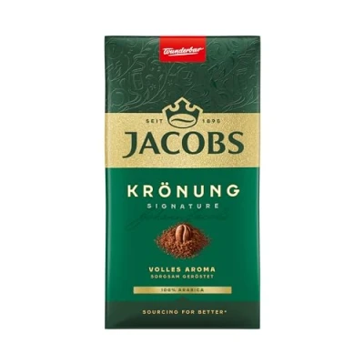 Abbildung von Jacobs Filterkaffee Krönung Klassisch, 100 Prozent Arabica, Gemahlener Kaffee, Intensität 5/10, 500g