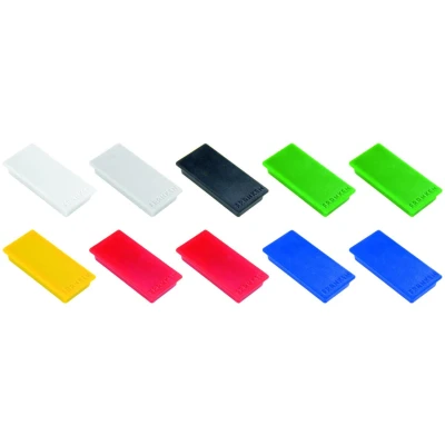 Abbildung von FRANKEN Magnet 2,3 x 5,0 je 2x rot, grün, blau und 1x gelb, weiß, schwarz, grau