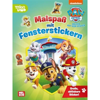 Abbildung von PAW Patrol Mitmachbuch: Malspaß mit Fensterstickern: Mehr als 20 Ausmalbilder und große, ablösbare Sticker Für Kinder ab 3 Jahren