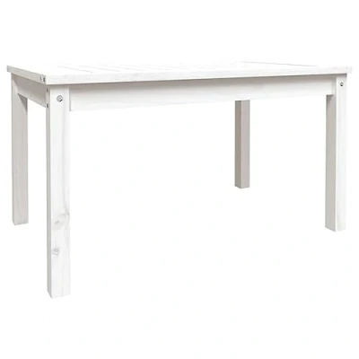 Abbildung von vidaXL Gartentisch Weiß 82,5x50,5x45 cm Massivholz Kiefer (1 St)