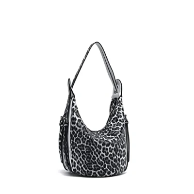Abbildung von COLLEZIONE ALESSANDRO Schultertasche &quot;Leo&quot;, mit Leo Muster in schwarz weiß