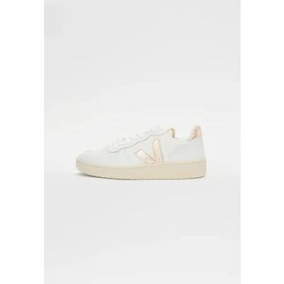 Abbildung von Veja V10 Sneaker low, Damen, Größe: 36, Extra white/platine Leder