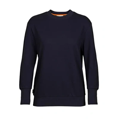 Abbildung von Icebreaker Merino Central II LS Sweatshirt Sweatshirt, Damen, Größe: Medium, Midnight navy