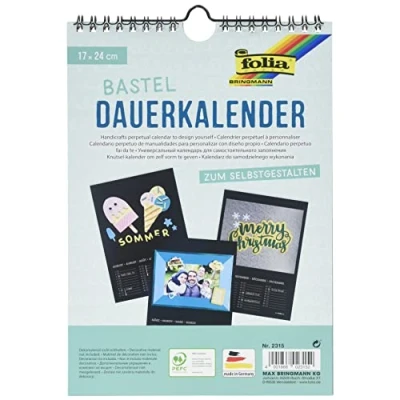 Abbildung von folia Kalender zum Selbstgestalten 17,0 x 24,0 cm