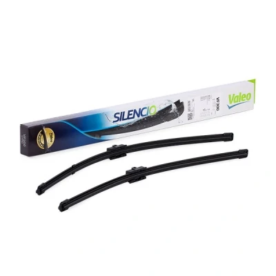 Abbildung von Scheibenwischer Valeo Silencio X.trm, Flat Blade Set 574301 vorne Rahmenlos Stiftbefestigung VOLKSWAGEN: Bora Limousine, Polo IV Schrägheck