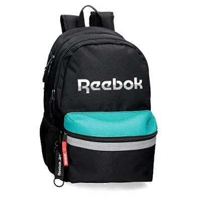 Abbildung von Reebok Andover Schulrucksack für Laptop 15,6&quot; Schwarz 31x44x15 cm Polyester 20,46L